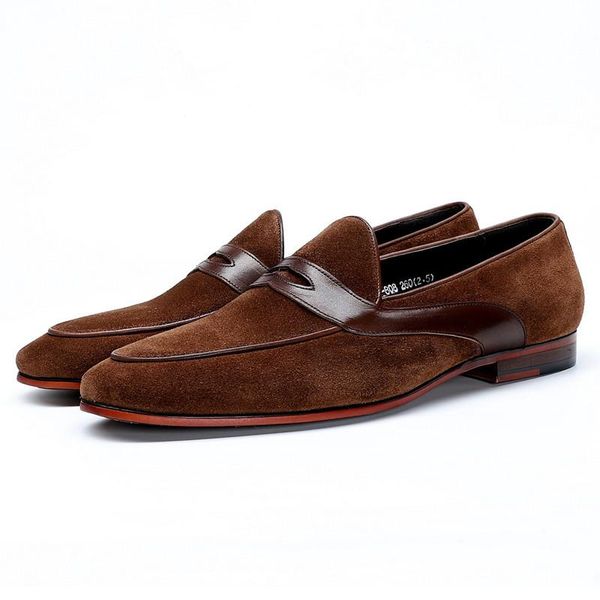2020 autumn stylish mens suede loafers coffee leather casual shoes for men wedding party fashion slip on footwear driving shoes, Black
2020 autumn stylish mens suede loafers coffee leather casual shoes for men wedding party fashion slip on footwear driving shoes, Black