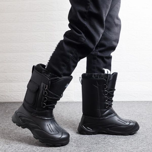 boots winter plus velvet snow for men fashion waterproof non slip warm protective chaussures #xew1, Black
boots winter plus velvet snow for men fashion waterproof non slip warm protective chaussures #xew1, Black