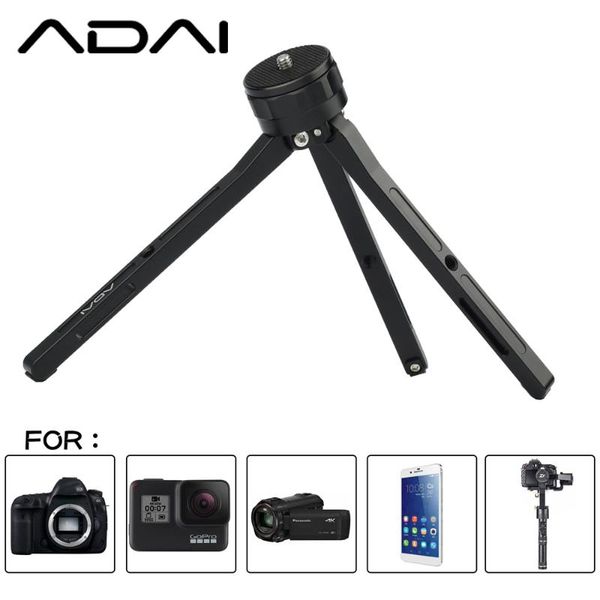 adai aluminum alloy professional portable with 3-way mini tripod small tripod panoramic ball head for dslr camera
adai aluminum alloy professional portable with 3-way mini tripod small tripod panoramic ball head for dslr camera
