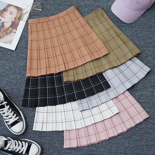women plaid pleated skirt preppy style 2020 korean kawaii mini skirts ladies harajuku high waist sweet above knee skirts, Black
women plaid pleated skirt preppy style 2020 korean kawaii mini skirts ladies harajuku high waist sweet above knee skirts, Black