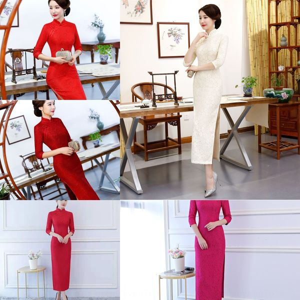 back home lace cheongsamlong skirt cheongsamred lace cheongsam dress long slim banquet etiquette qipao dress autumn and winter new products, Black;gray
back home lace cheongsamlong skirt cheongsamred lace cheongsam dress long slim banquet etiquette qipao dress autumn and winter new products, Black;gray