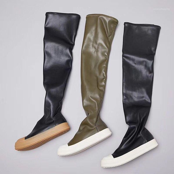 women long boots fold over knee high heel boots leather plat toe long ankle female wedges heel botas big size shoes owen1, Black
women long boots fold over knee high heel boots leather plat toe long ankle female wedges heel botas big size shoes owen1, Black