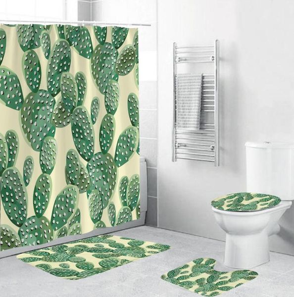 bath accessory set plant cactus printing bathroom waterproof shower curtain pedestal rug lid carpet toilet cover mat
bath accessory set plant cactus printing bathroom waterproof shower curtain pedestal rug lid carpet toilet cover mat