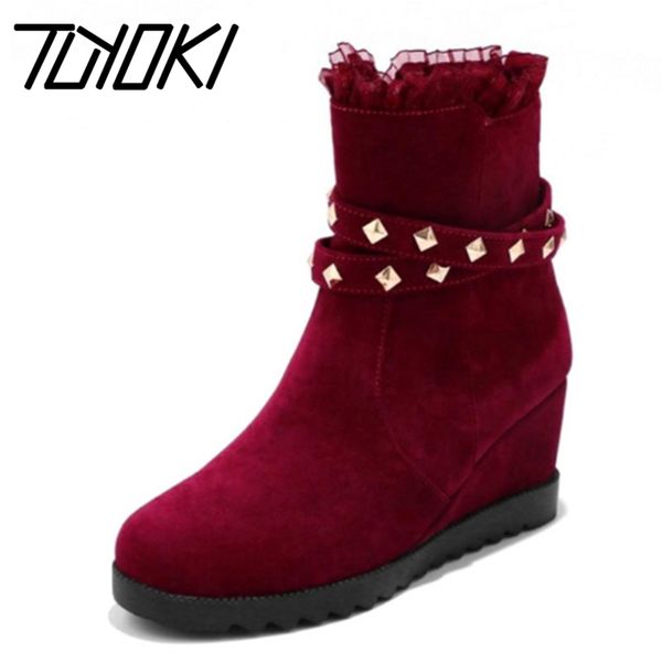 boots tuyoki 4 colors fashion women wedges rivet zipper warm shoes party wedding office lady size 34-43, Black
boots tuyoki 4 colors fashion women wedges rivet zipper warm shoes party wedding office lady size 34-43, Black