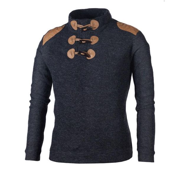 men's sweaters autumn winter sweater men stand collar casual pullover long sleeve retro button knitted clothes streetwear wf357, White;black
men's sweaters autumn winter sweater men stand collar casual pullover long sleeve retro button knitted clothes streetwear wf357, White;black