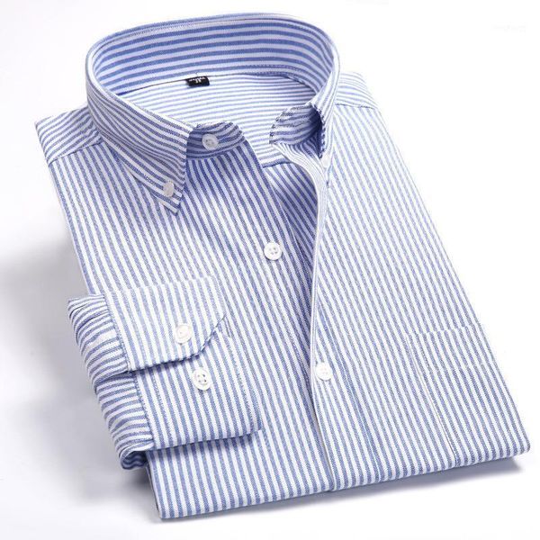 men's striped oxford spinning casual long sleeve shirt blue comfortable breathable collar button design 2020 spring autumn new1, White;black
men's striped oxford spinning casual long sleeve shirt blue comfortable breathable collar button design 2020 spring autumn new1, White;black