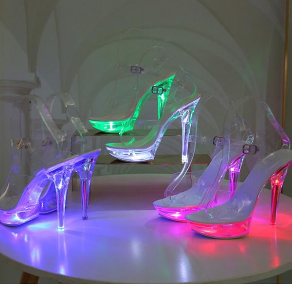 size 34-43 super high heels luminous stiletto platform sandals transparent model crystal shoes wedding shoes womens sandals, Black
size 34-43 super high heels luminous stiletto platform sandals transparent model crystal shoes wedding shoes womens sandals, Black