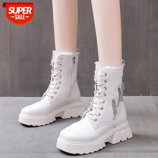 lucyever 2020 punk zipper chunky platform boots women thicken plush warm winter shoes woman non slip pu leather ankle botas #8u5o, Black
lucyever 2020 punk zipper chunky platform boots women thicken plush warm winter shoes woman non slip pu leather ankle botas #8u5o, Black