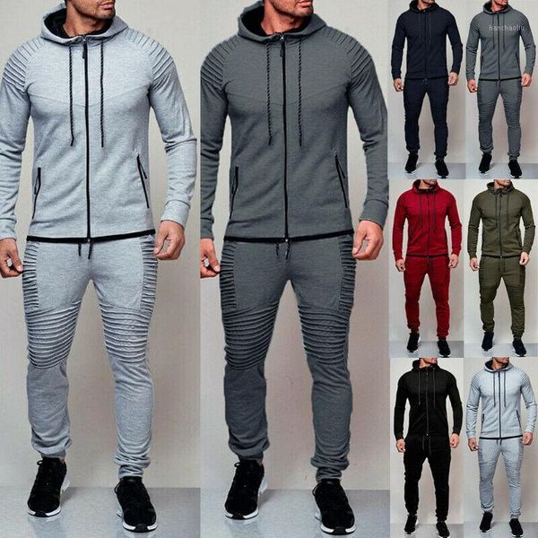 gym clothing men tracksuit jogging coat bottom sport sweat suit hoodie trousers pants set1, White;black
gym clothing men tracksuit jogging coat bottom sport sweat suit hoodie trousers pants set1, White;black