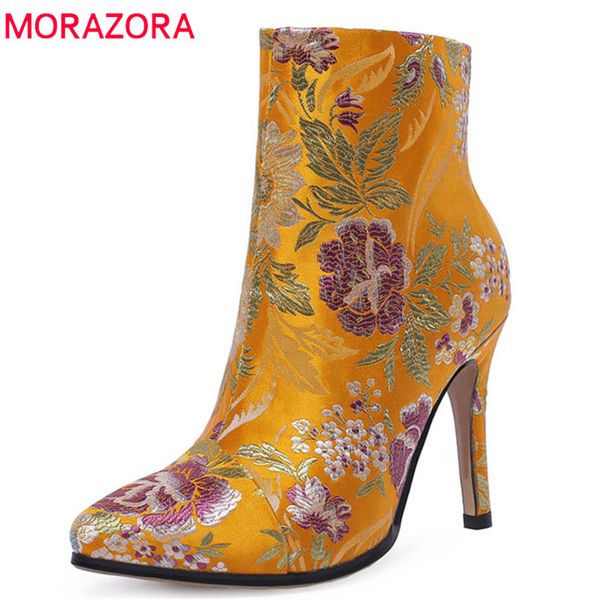 morazora 2020 big size 34-43 ankle boots for women pointed toe autumn winter boots silk high heels prom shoes woman 1026, Black
morazora 2020 big size 34-43 ankle boots for women pointed toe autumn winter boots silk high heels prom shoes woman 1026, Black
