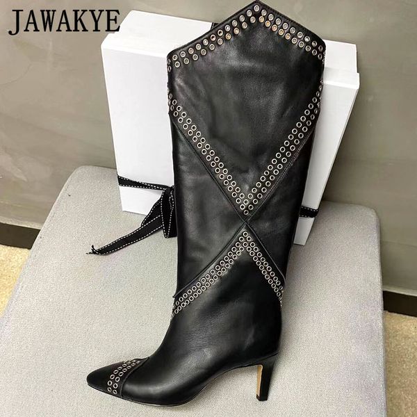 jawakye studded black knee high boots women pointy toe kitten high heels winter shoes woman snow boots knight boots botas mujer c0202
jawakye studded black knee high boots women pointy toe kitten high heels winter shoes woman snow boots knight boots botas mujer c0202