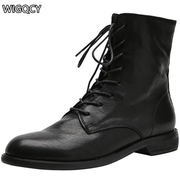 boots 2021 winter women's flat heel lace-up side zipper ankle leather low retro, Black
boots 2021 winter women's flat heel lace-up side zipper ankle leather low retro, Black