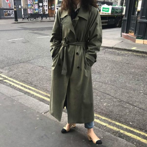 russian autumn winter classic casual loose trench coat with sashes vintage oversize double breasted overcoat windbreaker outwear1, Tan;black
russian autumn winter classic casual loose trench coat with sashes vintage oversize double breasted overcoat windbreaker outwear1, Tan;black
