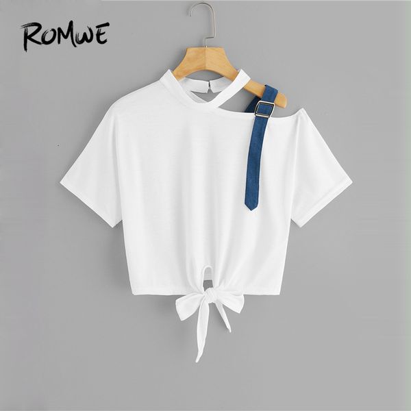 romwe asymmetrical neck knot hem crop tee 2021 fabulous white summer short sleeve women t-shirt posh female cut out y19060601
romwe asymmetrical neck knot hem crop tee 2021 fabulous white summer short sleeve women t-shirt posh female cut out y19060601