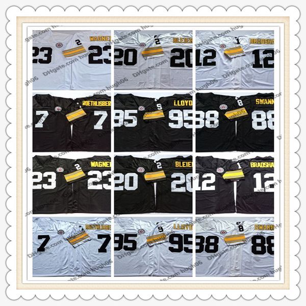 throwback pittsburgh steelers nfl 23 wagner 20 bleier 12 bradshaw 7 roethlisberger 95 lloyd 88 swann football jerseys, Black;red
throwback pittsburgh steelers nfl 23 wagner 20 bleier 12 bradshaw 7 roethlisberger 95 lloyd 88 swann football jerseys, Black;red