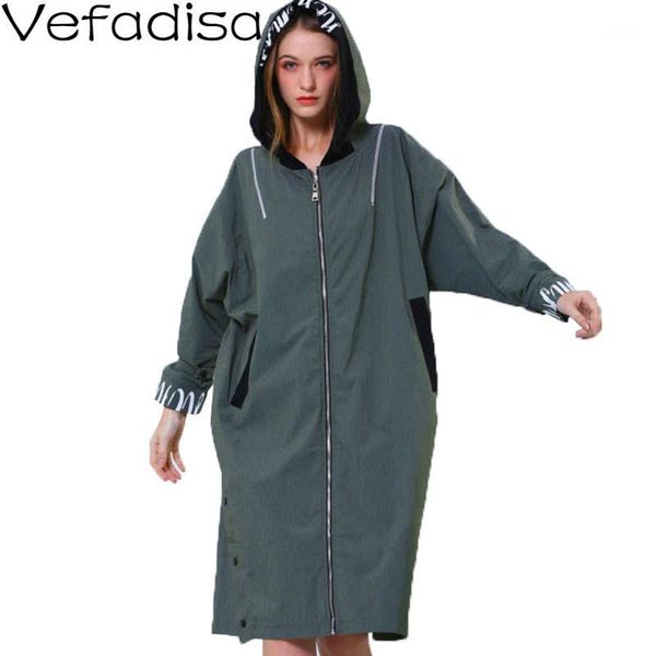 women's trench coats vefadisa plus size letter print women overcoat 2021 autumn casual hoodie coat zipper windbreaker black green qyf32, Tan;black
women's trench coats vefadisa plus size letter print women overcoat 2021 autumn casual hoodie coat zipper windbreaker black green qyf32, Tan;black