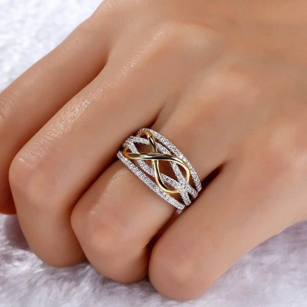 cluster rings infinity ring eternity charms friend gift endless love symbol fashion for women jewelry, Golden;silver
cluster rings infinity ring eternity charms friend gift endless love symbol fashion for women jewelry, Golden;silver