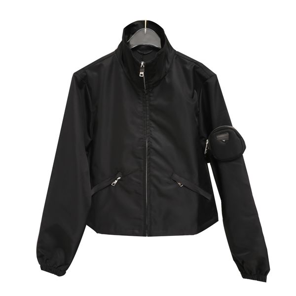 designer women clothings fashion women jacket with sleeve bag 20fw women inverted triangle outwear jacket black color size s m, Black;brown
designer women clothings fashion women jacket with sleeve bag 20fw women inverted triangle outwear jacket black color size s m, Black;brown
