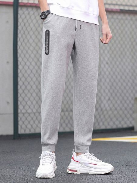 men drawstring waist graphic print thermal jogger g92u#, Black 
men drawstring waist graphic print thermal jogger g92u#, Black