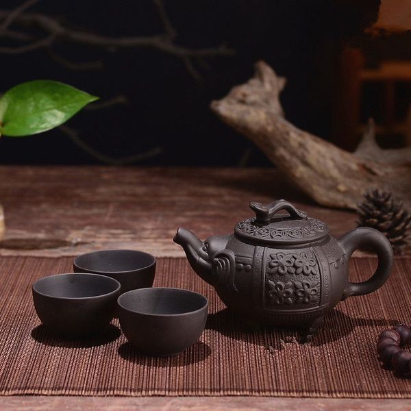 150ml yixing teapot purple clay kung fu handmade dragon elephant squirrel tea pot with 3pcs cup set q1218
150ml yixing teapot purple clay kung fu handmade dragon elephant squirrel tea pot with 3pcs cup set q1218