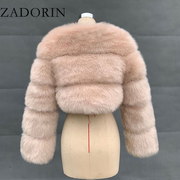 zadorin new fashion plus size women crop faux fox fur coat winter thick fluffy long sleeve short style slim furry fur jacket 201212, Black
zadorin new fashion plus size women crop faux fox fur coat winter thick fluffy long sleeve short style slim furry fur jacket 201212, Black