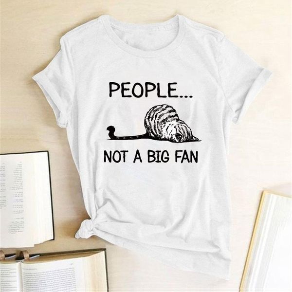 people not a big fan printed t-shirts women summer 2021 graphic tee casual woman tshirts fashion crew neck harajuku feminist, White
people not a big fan printed t-shirts women summer 2021 graphic tee casual woman tshirts fashion crew neck harajuku feminist, White