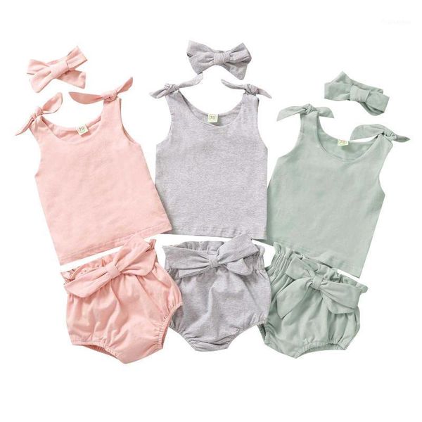 summer baby girl outfits 0-3y sleeveless tie knot tank vest + bloomers + headband set 3pcs clothes set1, White
summer baby girl outfits 0-3y sleeveless tie knot tank vest + bloomers + headband set 3pcs clothes set1, White