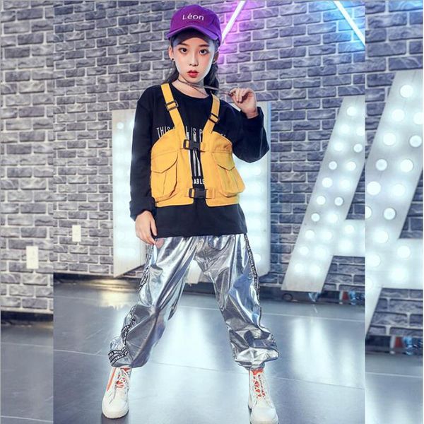 stage wear kids hip hop clothing sequin jacket vest sweatshirt loose casual jogger pants for girls boys jazz dance costume clothes, Black;red
stage wear kids hip hop clothing sequin jacket vest sweatshirt loose casual jogger pants for girls boys jazz dance costume clothes, Black;red