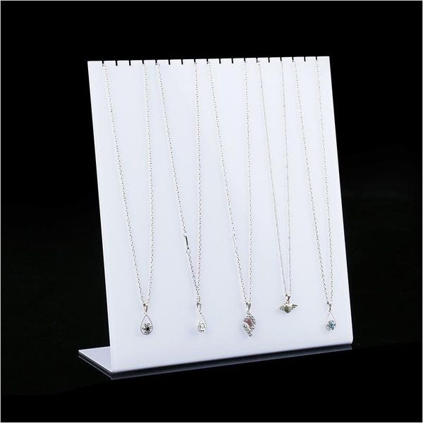 white acrylic necklace display stand l shape prop chain hanger fair market booth jewellery necklaces organizer holder shipping mzjlr, Black
white acrylic necklace display stand l shape prop chain hanger fair market booth jewellery necklaces organizer holder shipping mzjlr, Black