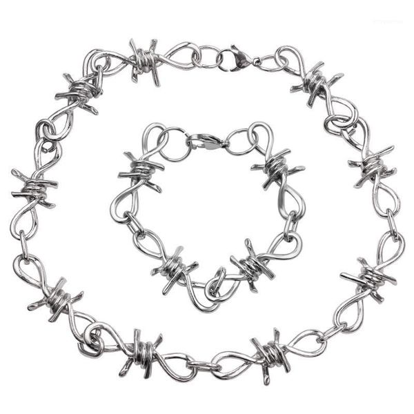 punk gothic alloy barbed wire brambles necklace jewelry women men women men's jewelry accessoies1, Golden;silver
punk gothic alloy barbed wire brambles necklace jewelry women men women men's jewelry accessoies1, Golden;silver