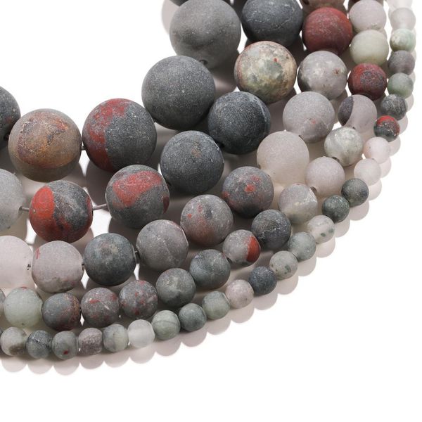 1 strand lot 4 12mm natural stone dull polish matte african bloodstone beads for diy bracelet earrings jewelry making supplies h bbyrlc, Silver
1 strand lot 4 12mm natural stone dull polish matte african bloodstone beads for diy bracelet earrings jewelry making supplies h bbyrlc, Silver
