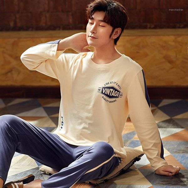 for man 100% cotton pjs silk soft male nightwear autumn fashion men's pajamas set winter warm atoff home satin sleepwear1, Black;brown
for man 100% cotton pjs silk soft male nightwear autumn fashion men's pajamas set winter warm atoff home satin sleepwear1, Black;brown