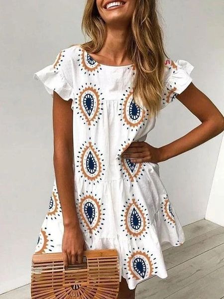 2020 summer printed women's short sleeve 2020 dress summer printed women's short sleeve dress 3netm, Black;gray
2020 summer printed women's short sleeve 2020 dress summer printed women's short sleeve dress 3netm, Black;gray