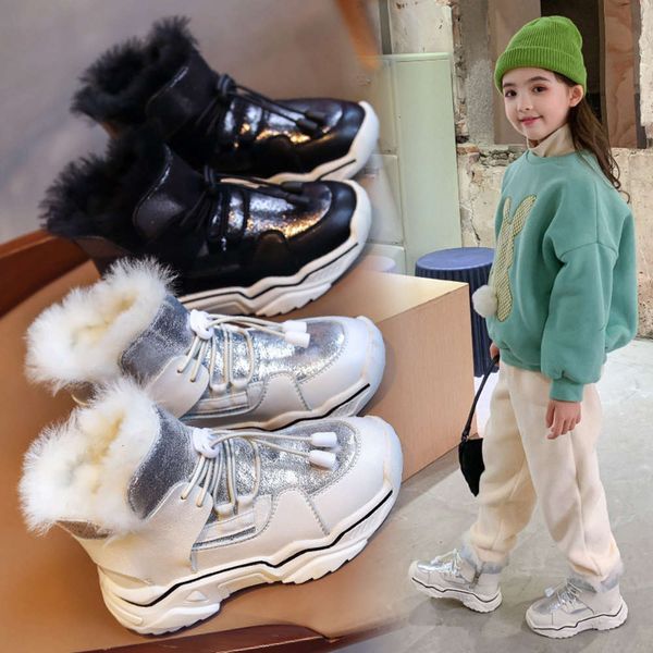 snow winter 2020 new girls' boys' thickened fashion cotton children's bright face plush warm boots, Black;red
snow winter 2020 new girls' boys' thickened fashion cotton children's bright face plush warm boots, Black;red