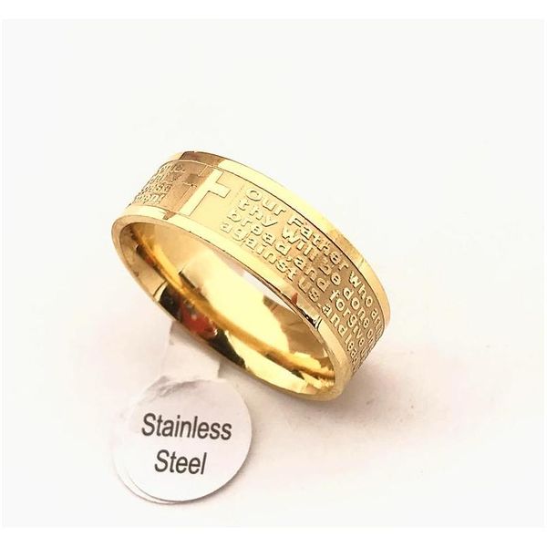 gold silver stainless steel english lord's prayer cross etaching polishing ring(size 17cm to 22cm) ynpud
gold silver stainless steel english lord's prayer cross etaching polishing ring(size 17cm to 22cm) ynpud