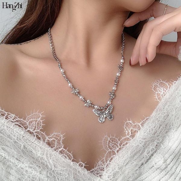 personal hip-hop men and women pendant splicing sweater chain stainless steel titanium pearl butterfly necklace retro trend new, Silver
personal hip-hop men and women pendant splicing sweater chain stainless steel titanium pearl butterfly necklace retro trend new, Silver