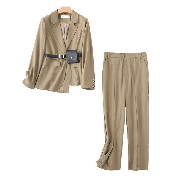 new women blazer two piece sets long sleeve blazer coat straight leg pants office lady slim suit formal two piece set p135, White
new women blazer two piece sets long sleeve blazer coat straight leg pants office lady slim suit formal two piece set p135, White