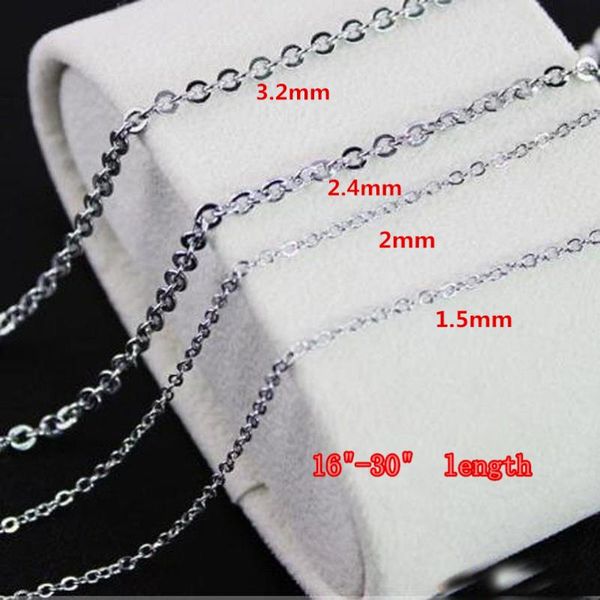 1.5/2/2.4/3.2mm 100pcs/lot fashion stainless steel silver color cross chain men necklace finding pendant diy wholesale jewelry
1.5/2/2.4/3.2mm 100pcs/lot fashion stainless steel silver color cross chain men necklace finding pendant diy wholesale jewelry