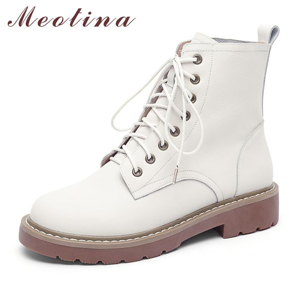 meotina natural real leather boots wool fur winter ankle boots low heel motorcycle boots women lace up genuine leather shoes c1023, Black
meotina natural real leather boots wool fur winter ankle boots low heel motorcycle boots women lace up genuine leather shoes c1023, Black