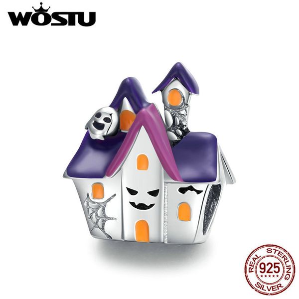 wostu haunted house charms 925 sterling silver purple enamel beads fit original bracelet necklace halloween pendant ctc324 q1219, Bronze;silver
wostu haunted house charms 925 sterling silver purple enamel beads fit original bracelet necklace halloween pendant ctc324 q1219, Bronze;silver