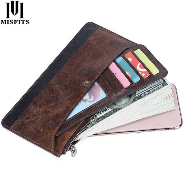 misfits 2020 new men long genuine leather thin clutch wallet male phone bag with detachable card holder purse
misfits 2020 new men long genuine leather thin clutch wallet male phone bag with detachable card holder purse