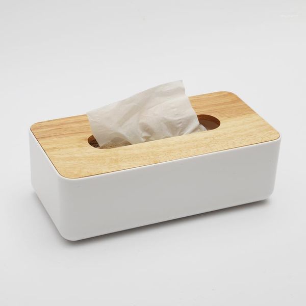 tissue boxes & napkins wholesale- wood and plastic box fashion napkin case for room car removable case1