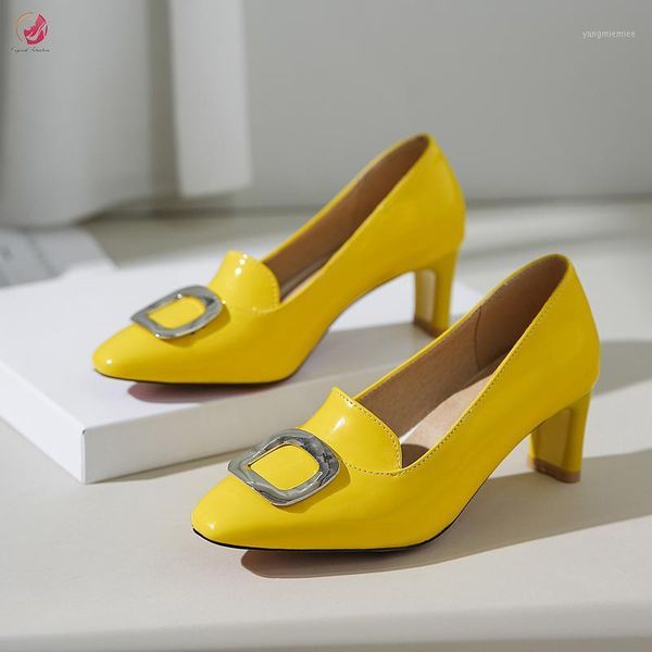 original intention fashion patent leather pumps woman square toe mid heels metal decoration buckle elegant white black red pumps1 
original intention fashion patent leather pumps woman square toe mid heels metal decoration buckle elegant white black red pumps1