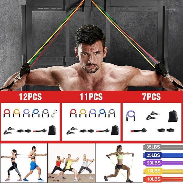 7/11/12pcs latex resistance bands set yoga exercise fitness band rubber loop tube bands gym door anchor ankle straps with bag1
7/11/12pcs latex resistance bands set yoga exercise fitness band rubber loop tube bands gym door anchor ankle straps with bag1