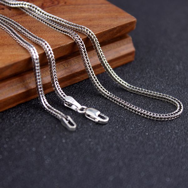 pure silver weave necklace 925 sterling thai silver fox tail chain necklace men women personalized retro necklace male jewelry q1110
pure silver weave necklace 925 sterling thai silver fox tail chain necklace men women personalized retro necklace male jewelry q1110