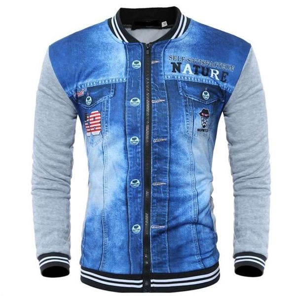 men's printed european 3d new fashion long sleeve sweater casual sports baseball coat, Gray
men's printed european 3d new fashion long sleeve sweater casual sports baseball coat, Gray
