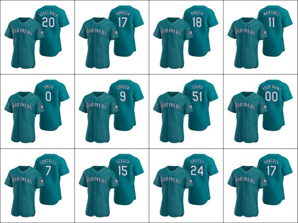seattle mariners men #17 emerson hancock 24 ken griffey 51 ichiro suzuki 15 seager custom women youth authentic 2020 alternate jersey, Blue;black
seattle mariners men #17 emerson hancock 24 ken griffey 51 ichiro suzuki 15 seager custom women youth authentic 2020 alternate jersey, Blue;black
