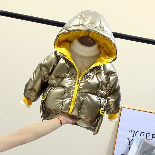 winter thickened bright down jacket boys and girls warm hooded children's wear 5 baby's foreign style coat, Blue;gray
winter thickened bright down jacket boys and girls warm hooded children's wear 5 baby's foreign style coat, Blue;gray