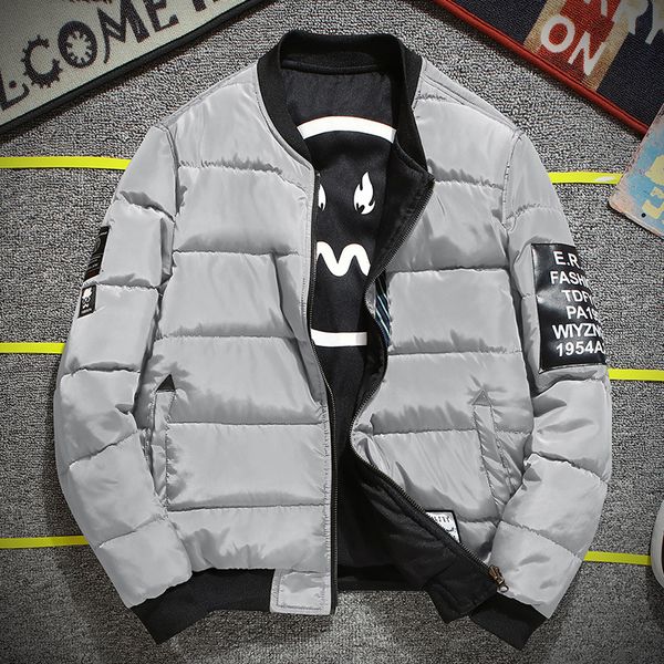 autumn and winter thickened simple men's pilot ma1 down jacket slim all-match cotton-padded clothes, Black;brown
autumn and winter thickened simple men's pilot ma1 down jacket slim all-match cotton-padded clothes, Black;brown