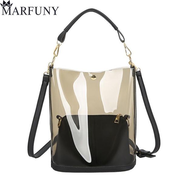 2pcs/set summer women's composite bag transparent pvc handbags pu leather flap crossbody bags for women 2020 sac a main femme
2pcs/set summer women's composite bag transparent pvc handbags pu leather flap crossbody bags for women 2020 sac a main femme